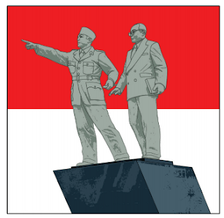 gambar patung Ir Soekarno dan dr Hatta www.simplenews.me