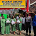 Koramil 0824/06 Ledokombo Bersama Persit KCK Baksos Bagikan Sembako Dan 1000 Masker