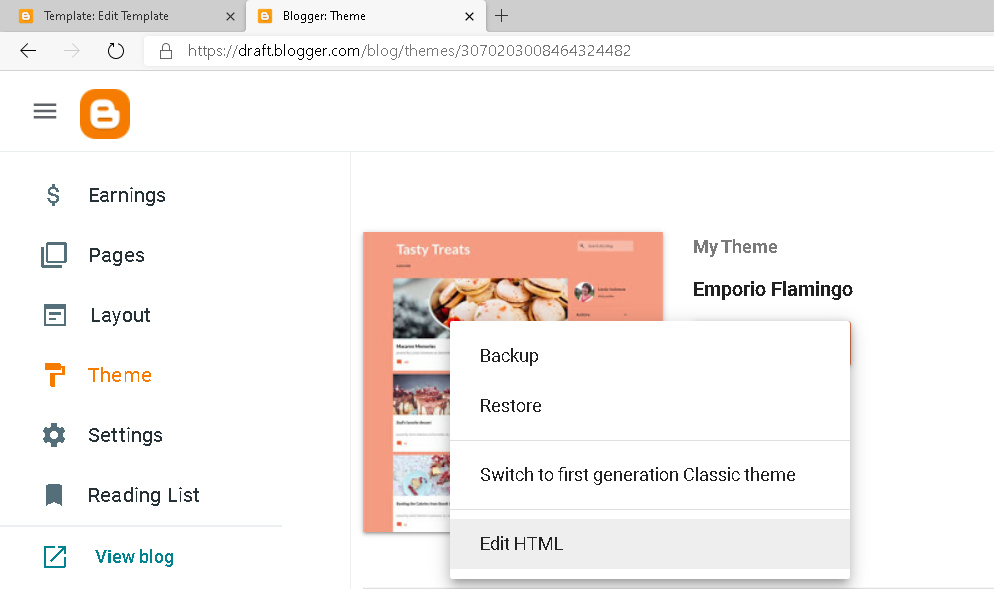 edit html edit html untuk munculkan page