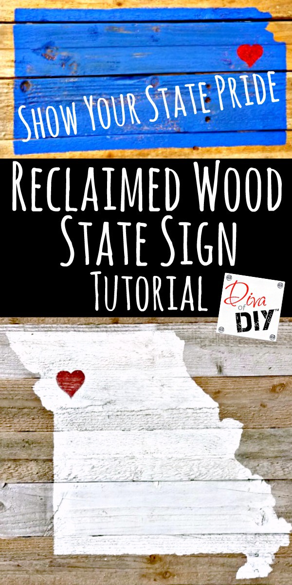 DIY Wooden State Plaque
