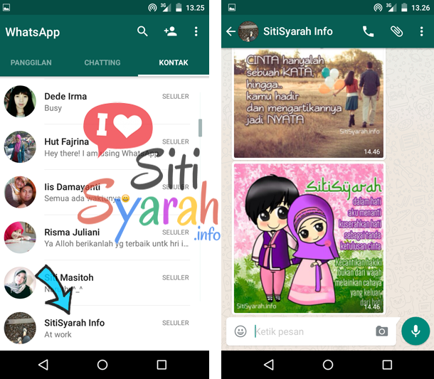 cara membuat kontak whatsapp