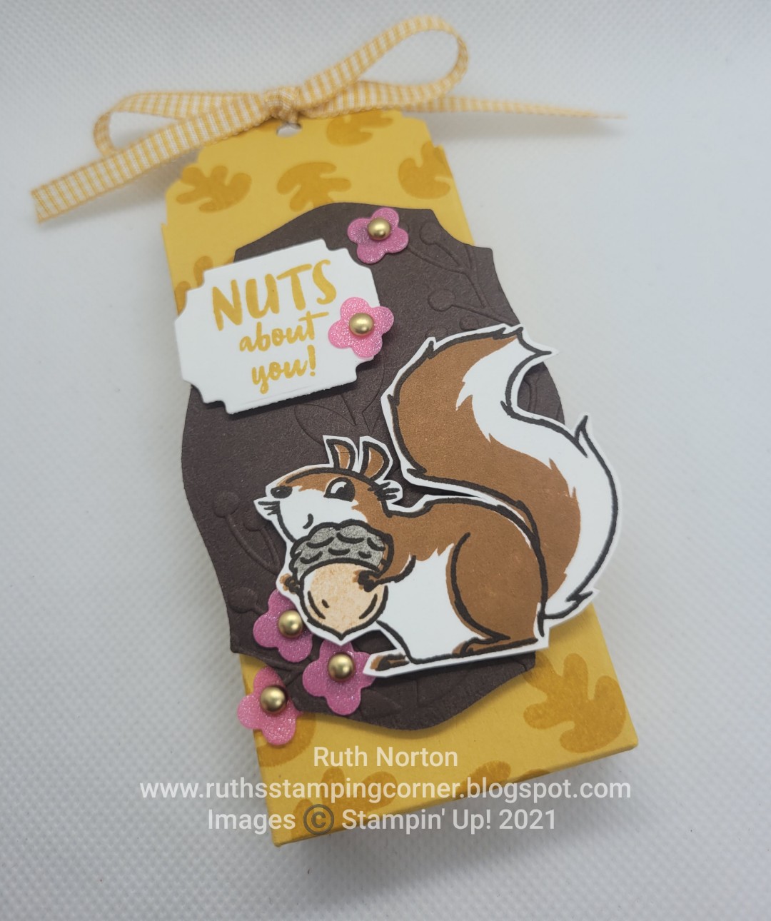 Ruth's Stamping Corner Nuts About Squirrels Peanut Brittle BoxVIDEO