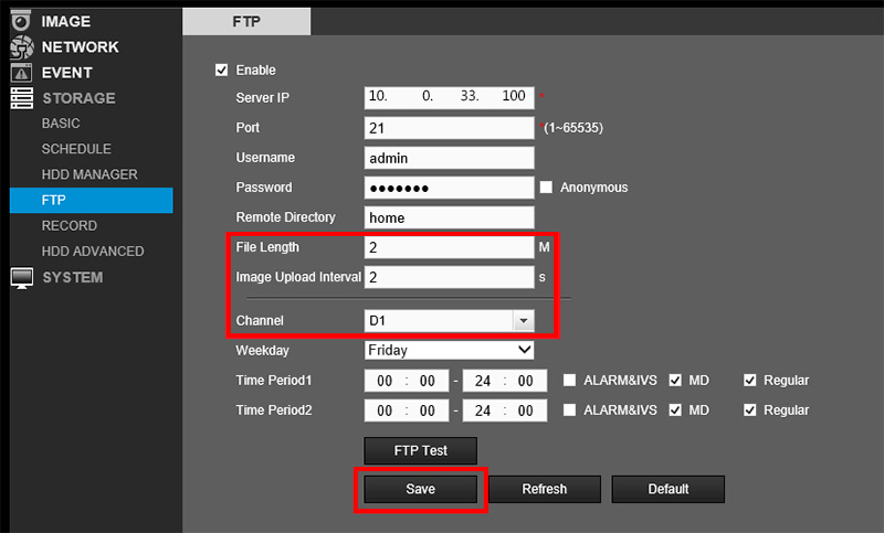 Как настроить FTP на Dahua NVR или DVR 