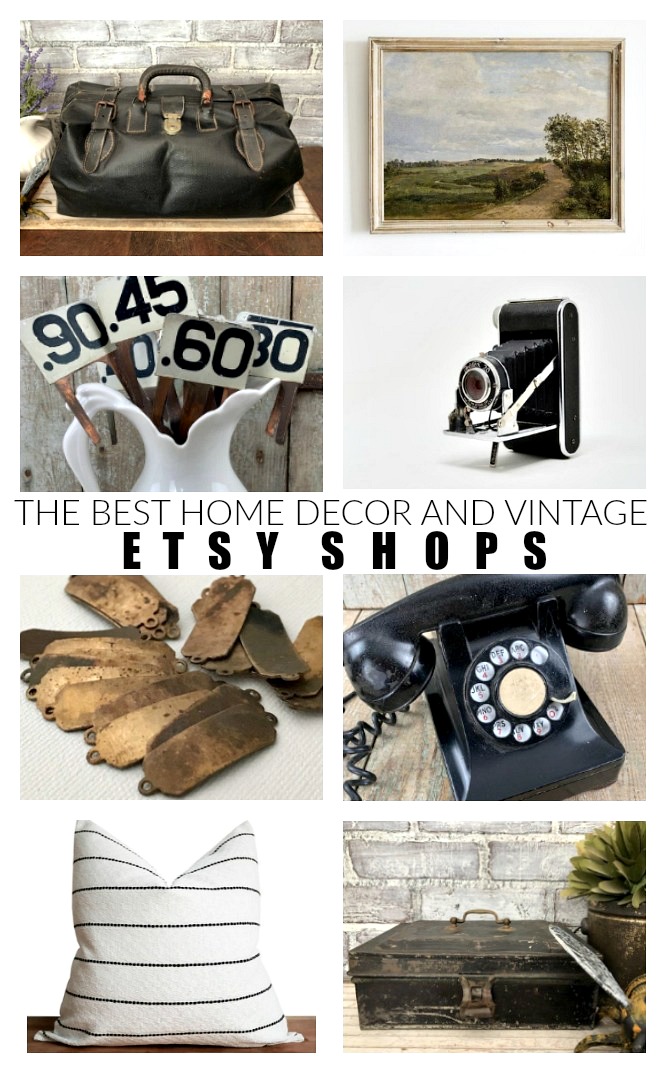 The Best Home Decor and Vintage ETSY Shops Little House of Four
