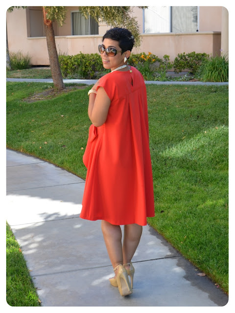 OOTD: #DIY Red High-Low Belted Dress |Fashion, Lifestyle, and DIY