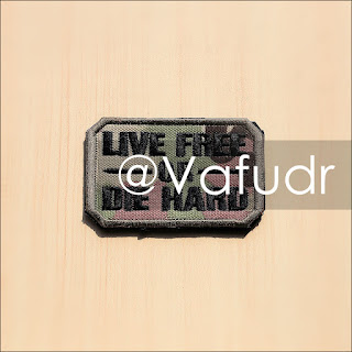 Live free or die hard Camo Morale Velcro Patch