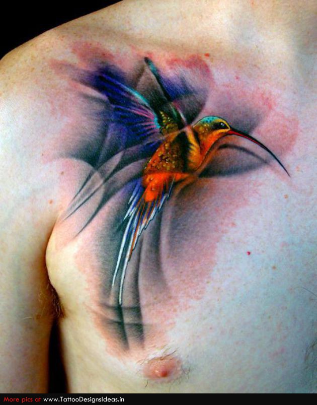 Tattoos Of Humming Bird: Hummingbird Tattoo Designs Male Tattoo