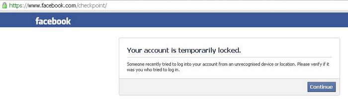 Mengatasi Facebook Login Error | Akun FB Dikunci dan Blokir - Arti