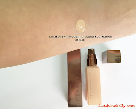 Lunasol Spring 2015, Elegant Purification Makeup, Lunasol, color swatch, Lunasol Skin Modeling Liquid Foundation
