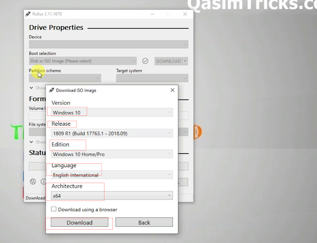 How to Download Windows 10 older versions Official ISO file - QasimTricks.com