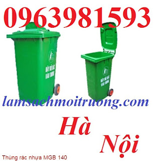 Thùng rác công nghiệp, thùng rác nhựa HDPE, thùng đựng rác 120 lít giá rẻ