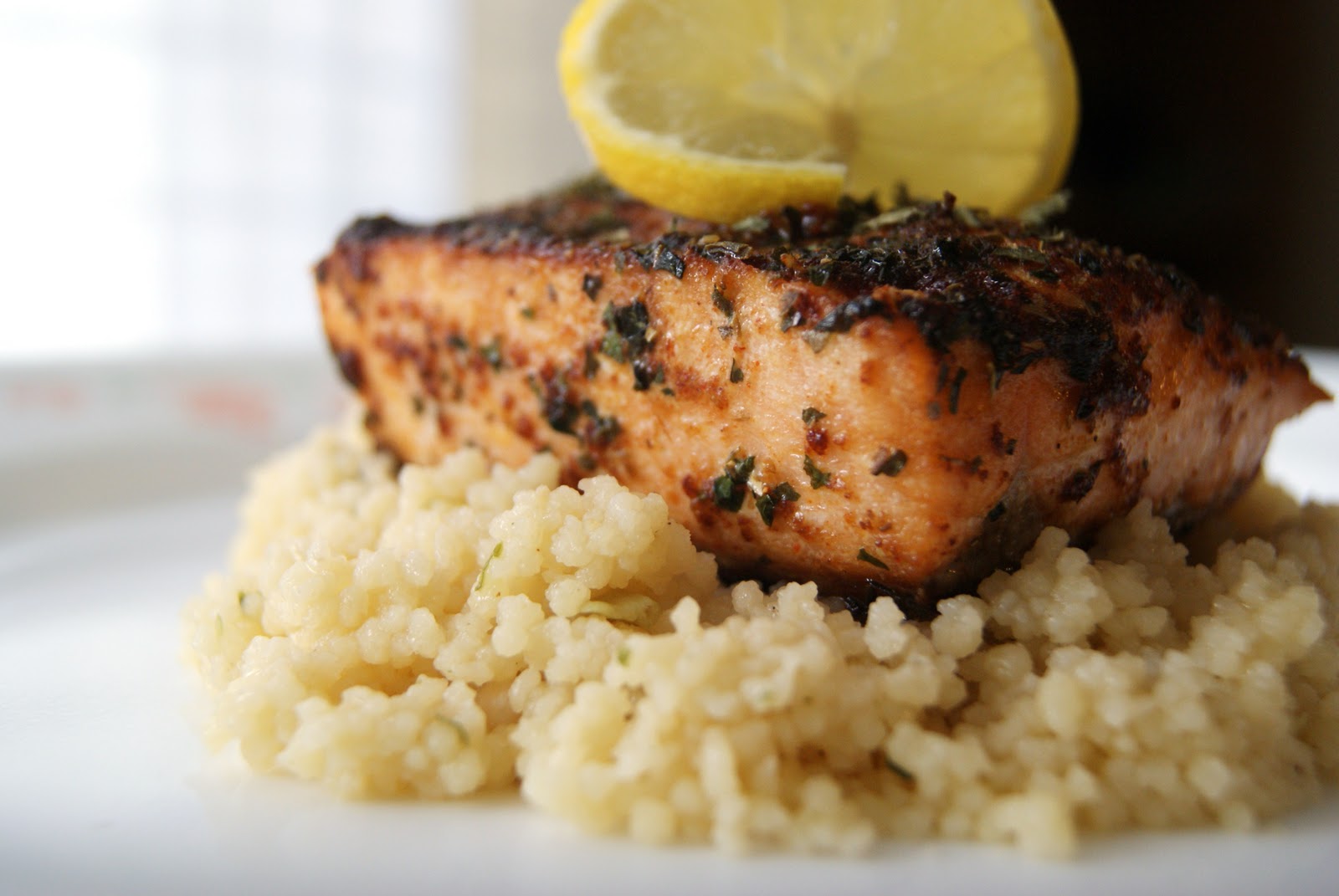 a dash of cinnamon Baked Salmon & Couscous