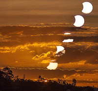 Brisbane Sunset Moonset