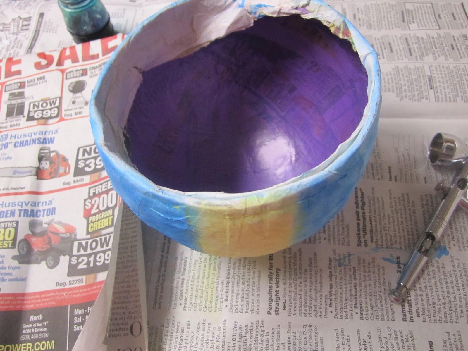 Post Mommy Paper Mache Baskets
