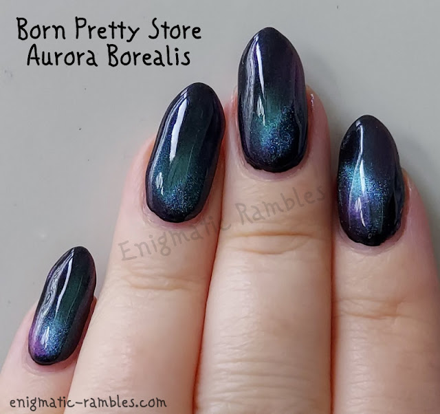 Polish Swatch Born Pretty Store Aurora Borealis 3D Magnetic Aurora Series