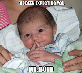 ive been expecting you mr bond funny cute baby