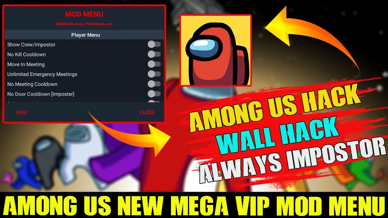 Among Us Hack 2 Mod Menu Mod Menu Apk Mod Always Imposter All Unlocked Free Download