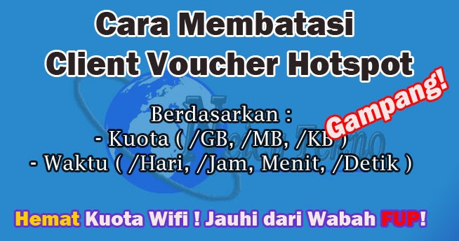 Cara Membuat Voucher Hotspot Dengan Batas Kuota Waktu Menggunakan Mikrotik Neicy Tekno