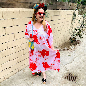 Disney, Disney fashion, #DisneyStyle, #MinnieStyle, Minnie ears, #EarsOutsidetheParks, fashion challenge, Disney fashion challenge, Disney bound, Ariel, Back from Bali tunic dress, Flounder Target purse, heart sunglasses