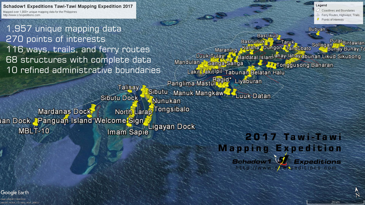 Sitangkai Tawi Tawi Map Tawi-Tawi: A Mapping Expedition To The Philippines Southernmost Sojourn :  Schadow1 Expeditions | A Travel And Mapping Resource For The Philippines