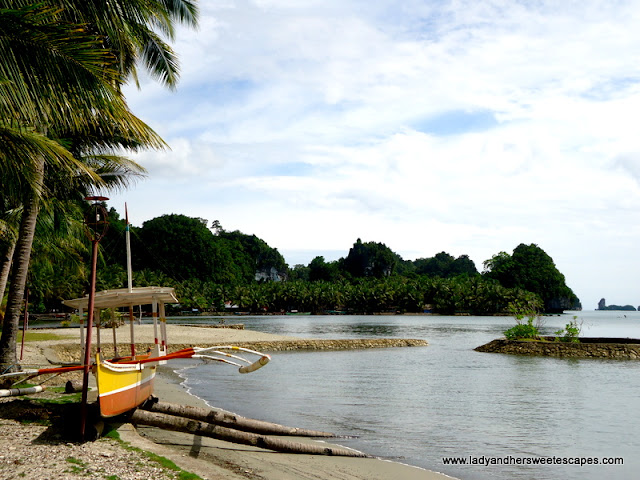view of boat at Caluwayan Resort