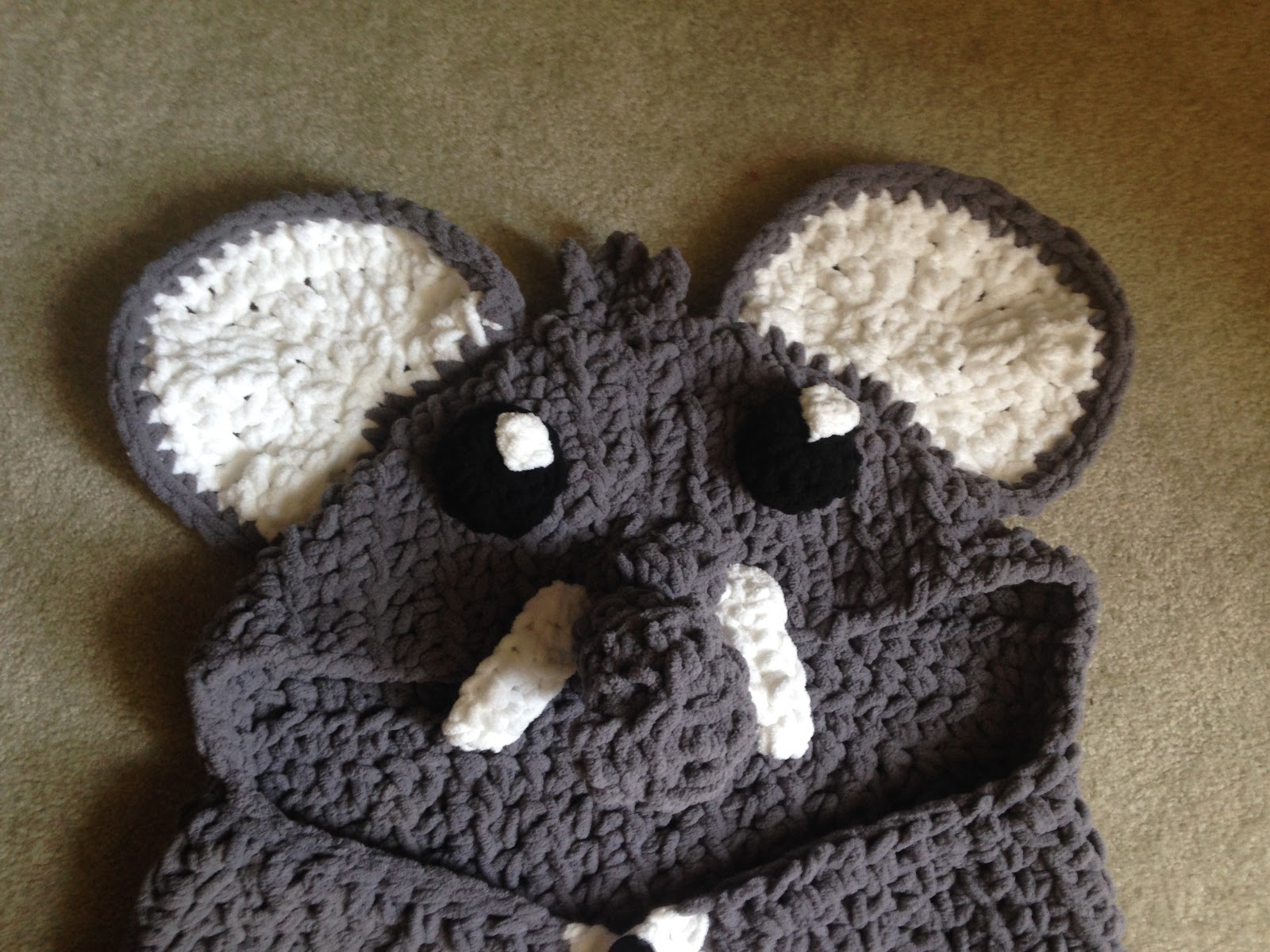 The Perfect Stitch... Hoodie Elephant Blanket