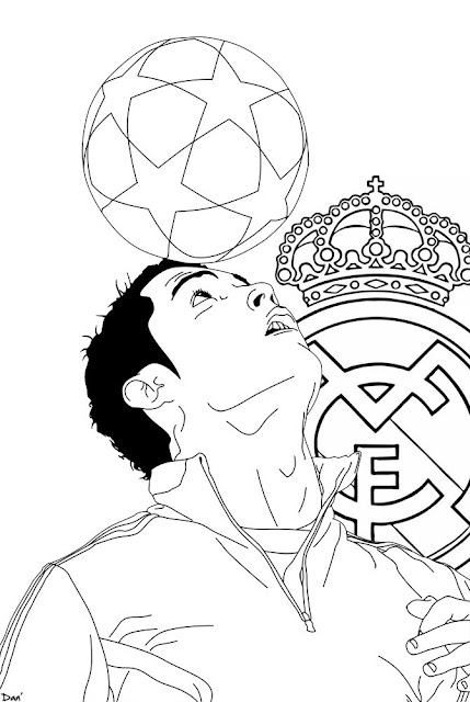 Top 10 CR7 Cristiano Ronaldo Coloring Pages