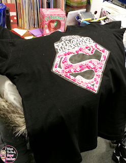 Looking for a teacher Halloween costume? This post includes a free Super Teacher iron-on printable with links to other items to finish off the outfit 