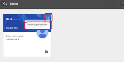 Cara Keluar dari Kelas di Google Classroom Mudah - Gallery Tekno