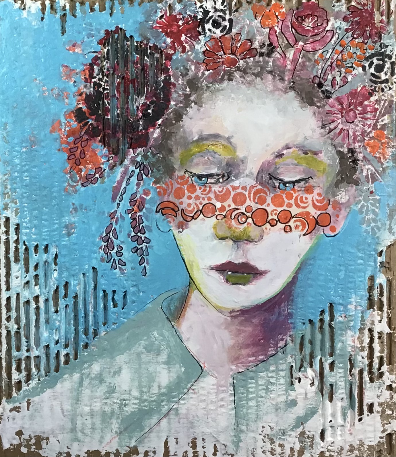 StencilGirl Talk StencilGirl® Stencil Portrait by Artist Pamela Vosseller