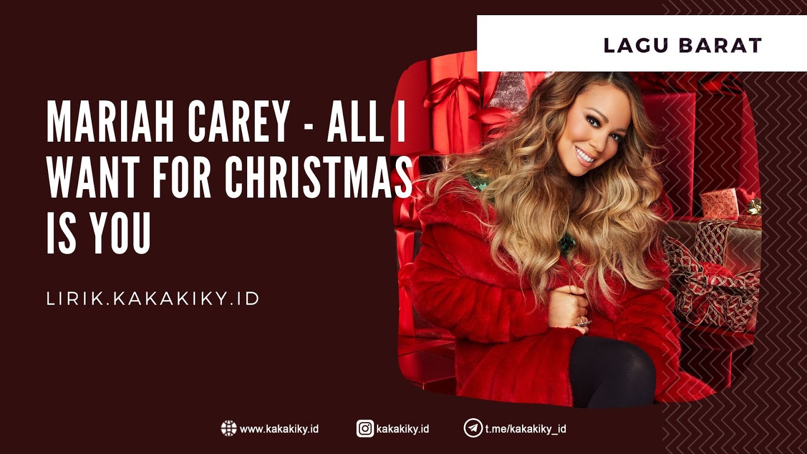Lirik Lagu Mariah Carey - All I Want for Christmas Is You dan