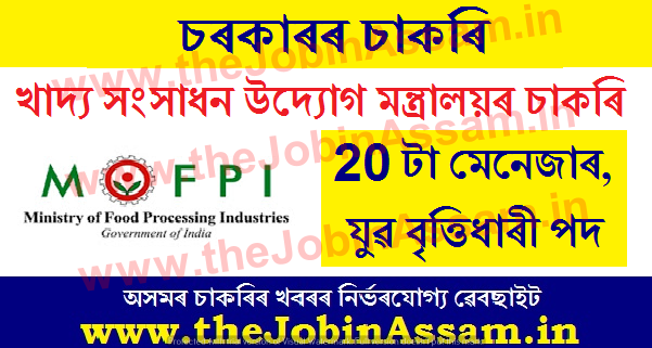 MoFPI Recruitment 2021