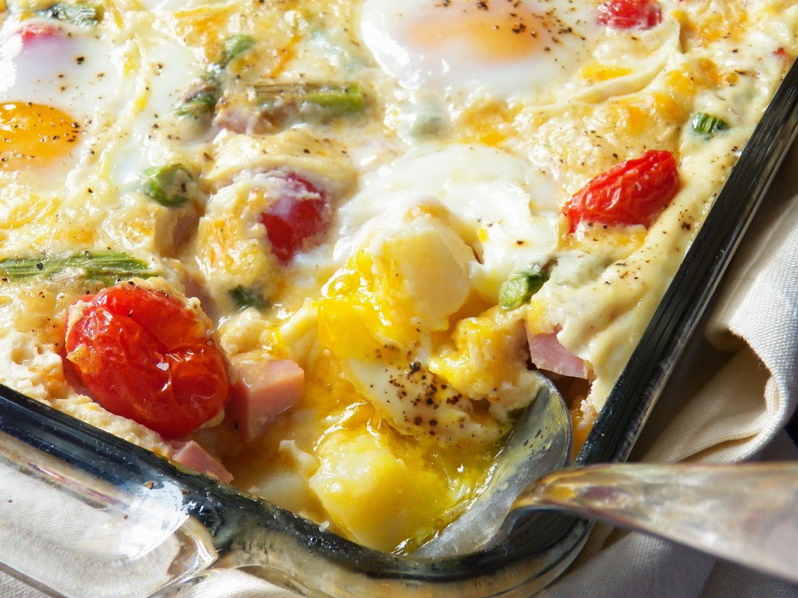 EGG HAM AND ASPARAGUS BREAKFAST BAKE In Good Flavor Great Recipes