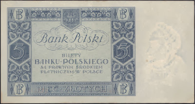 Polonia 5  Zlotych 1930 P# 72