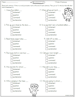 4 Kinds of Sentences Ideas