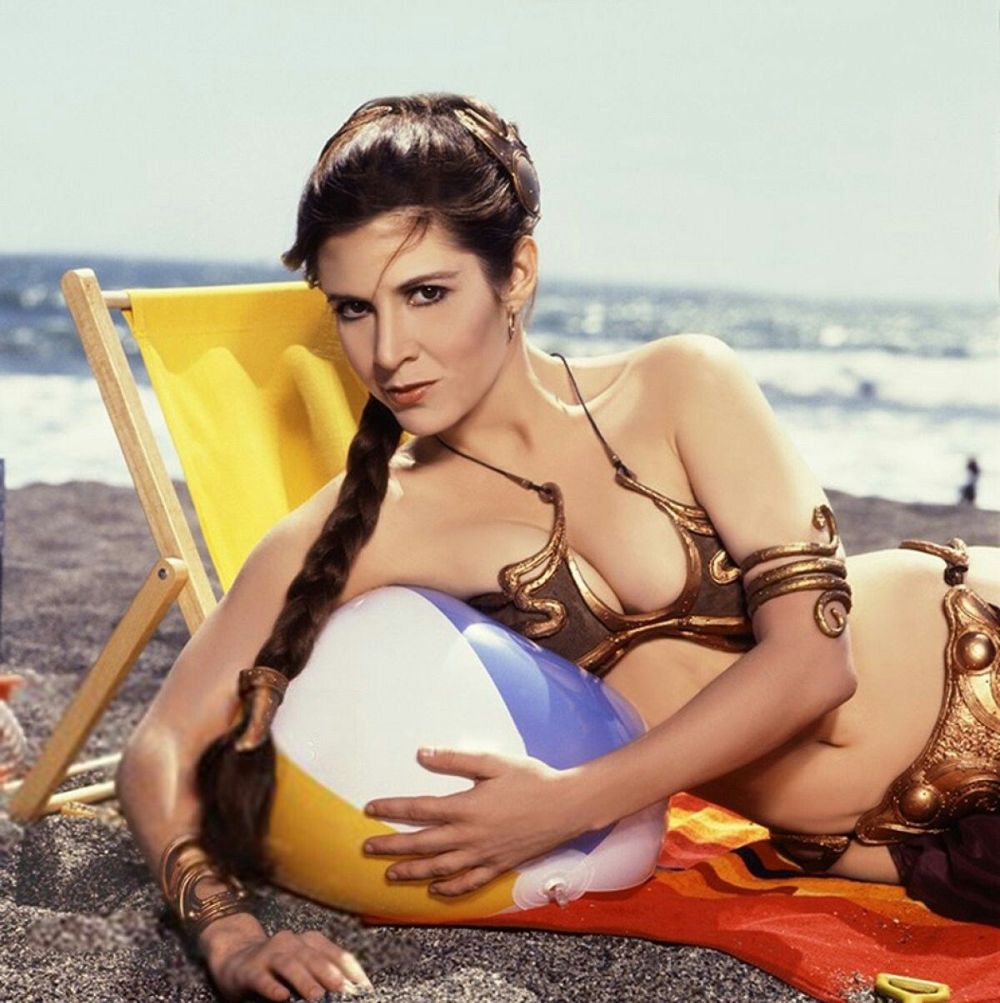 The Best Photos Of Carrie Fisher As Princess Leia In Her Iconic Slave