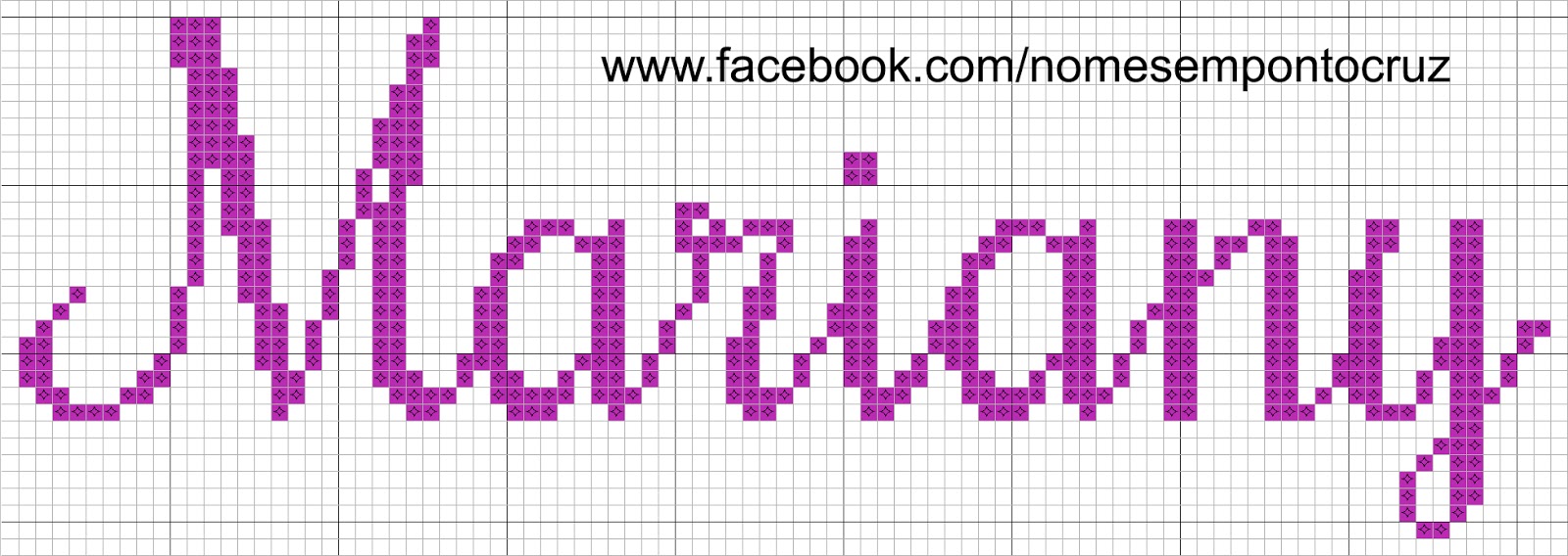 Nome Mariane Em Ponto Cruz Gráficos de Nomes em Ponto Cruz: Nome Mariany em Ponto Cruz