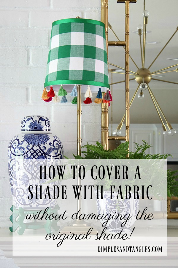 How To Temporarily Cover A Lamp Shade, Is It Safe To Cover A Lampshade With Fabric