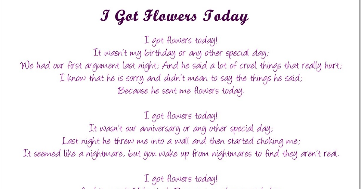 In Memory of Victoria Chandler I Got Flowers Today