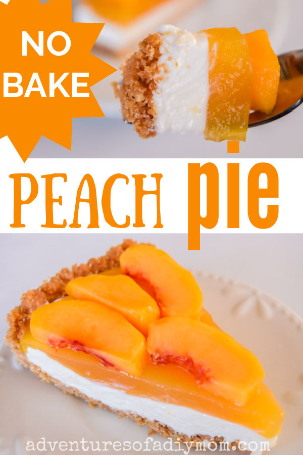 Peach Pie with Graham Cracker Crust Adventures of a DIY Mom