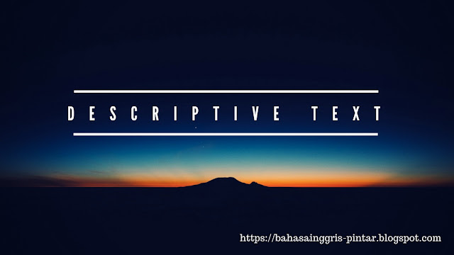 Contoh Teks Deskriptif (Descriptive Text) dalam Bahasa Inggris - Bahasa