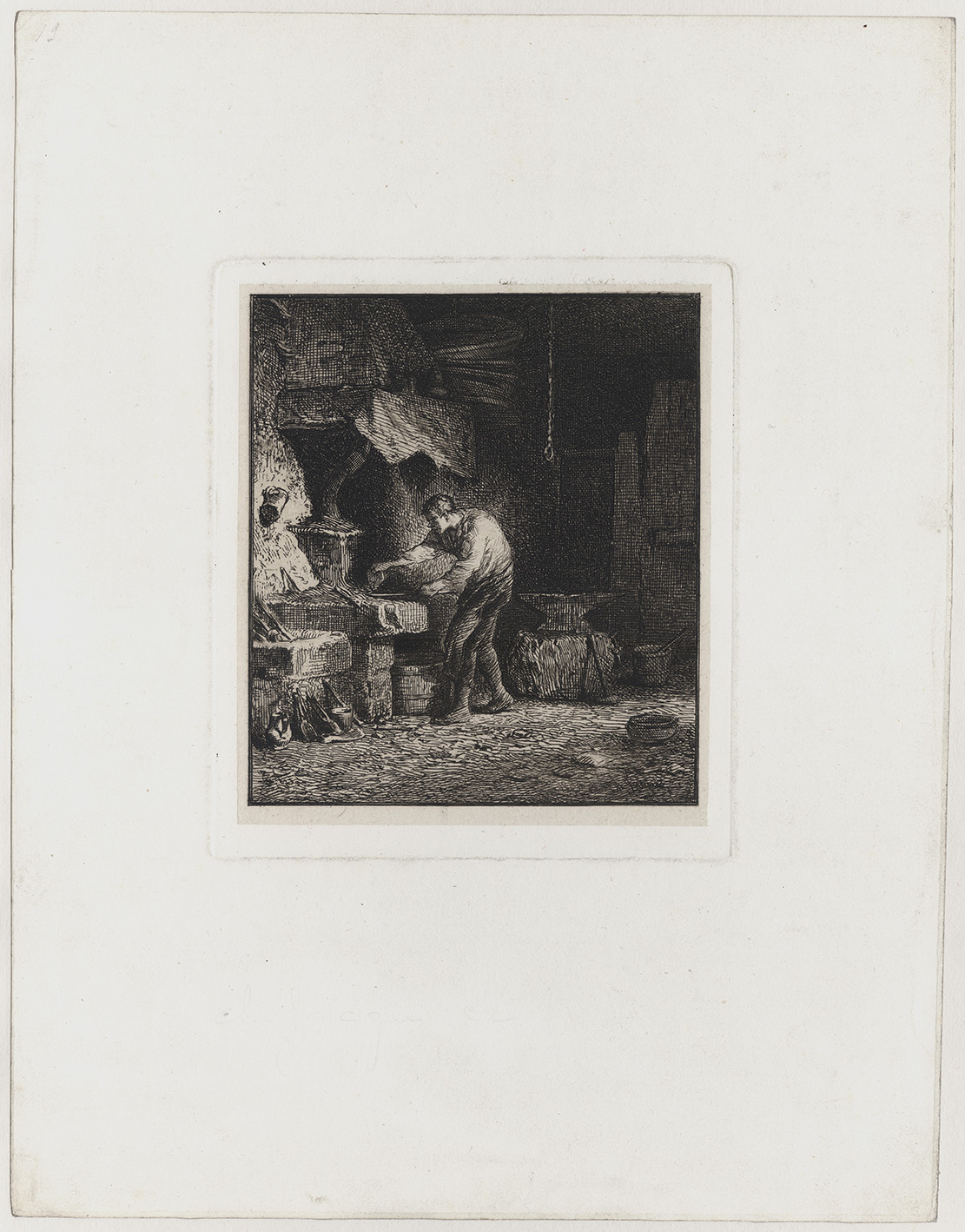 Prints and Principles Charles Émile Jacque's etching (with roulette