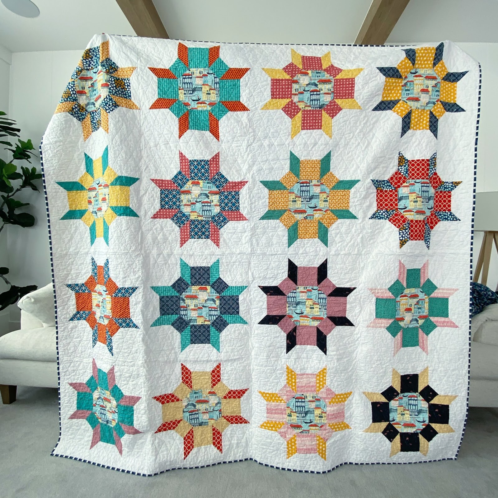 Macaron Quilts Venice Wallflower Quilt