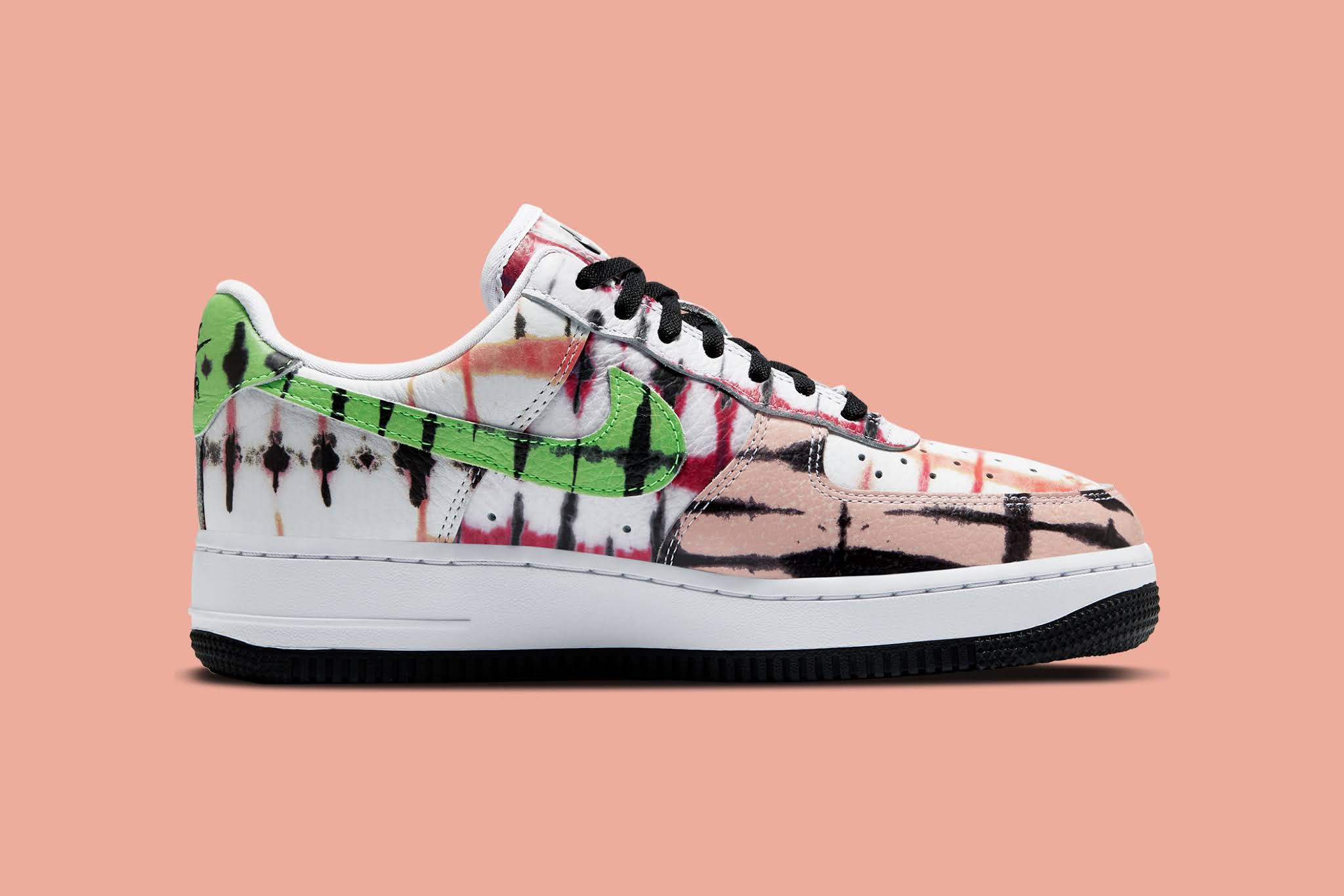 nike air force 1 black tie dye