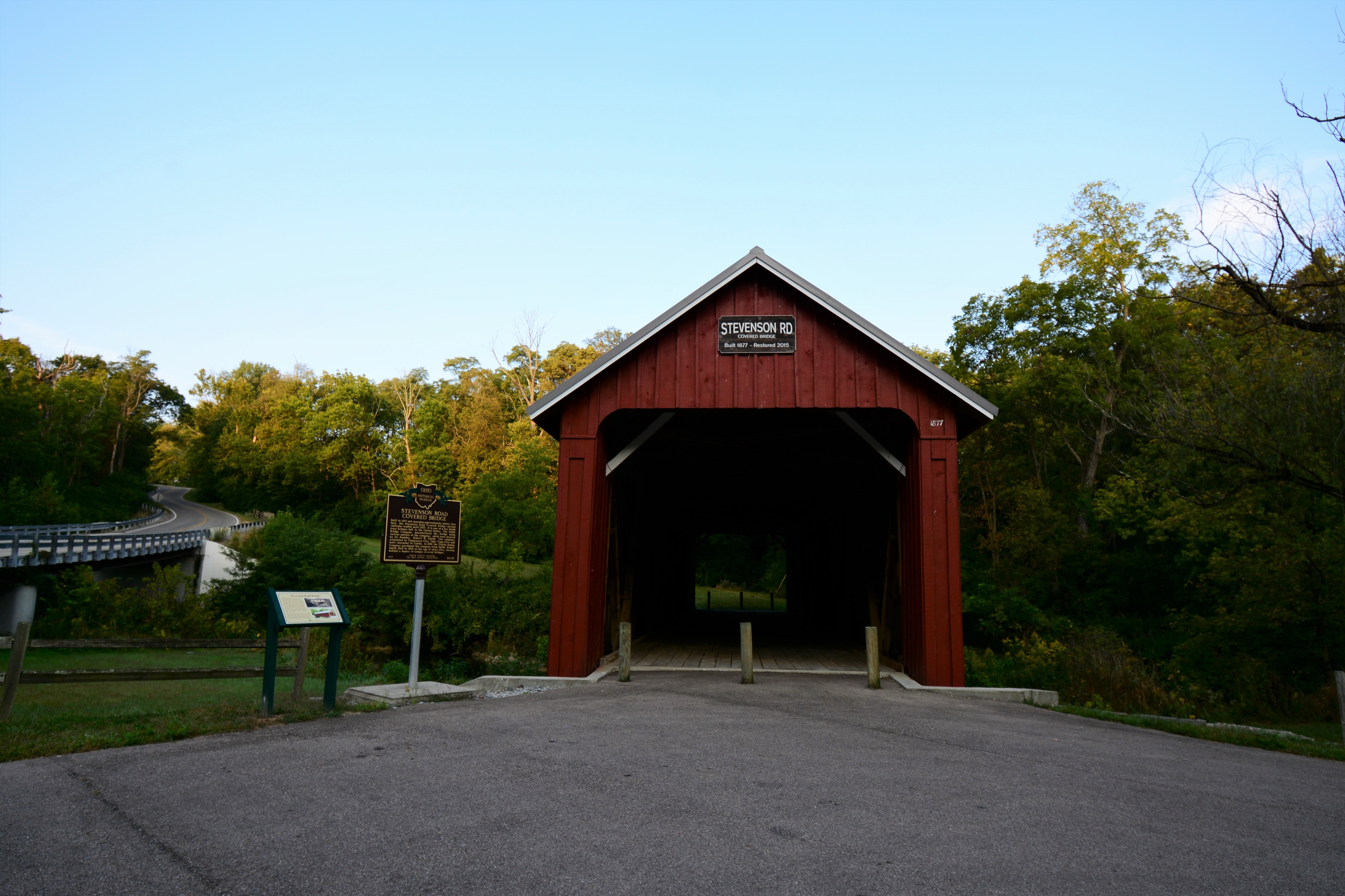 COVERED BRIDGES IN OHIO + STEVENSON ROAD COVERED BRIDGE XENIA, OHIO