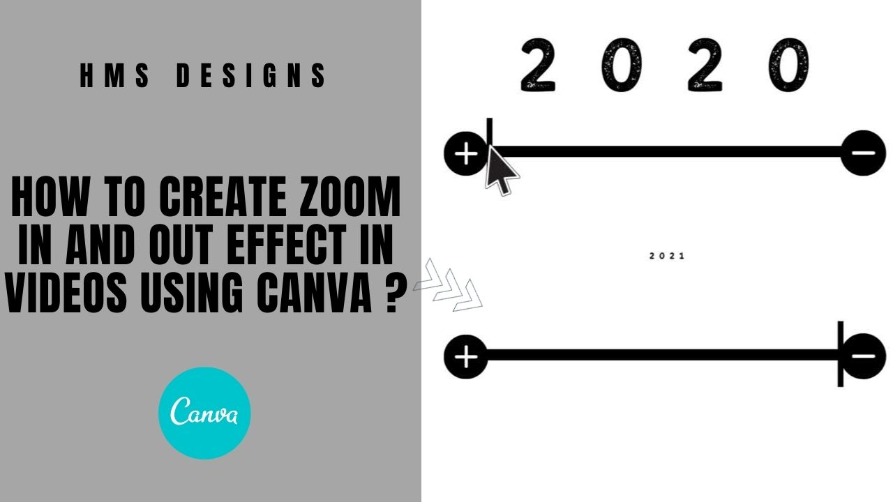 How to create Zoom In and Out effect in Videos using Canva ?