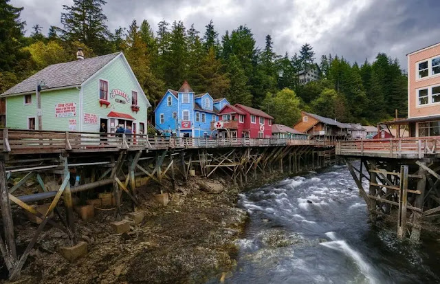 Ketchikan Creek in Ketchikan, Alaska Ketchikan Creek in Ketchikan, Alaska