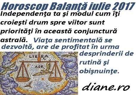 Horoscop Balanţă Iulie 2017 Diane Ro