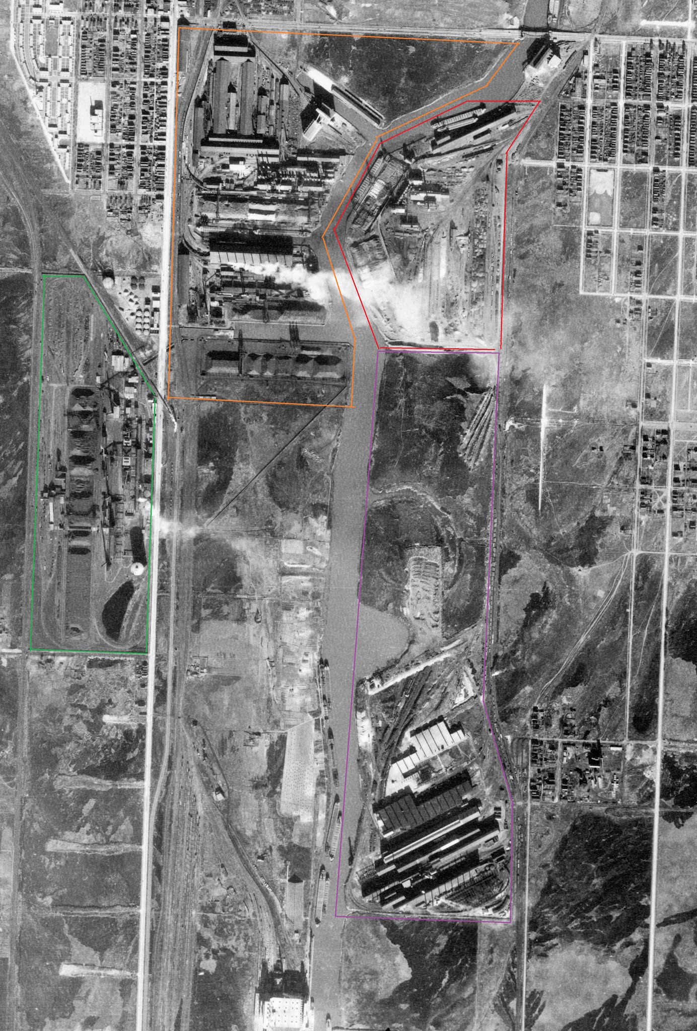 Industrial History: Steel Mills along the Calumet River in Chicago, IL