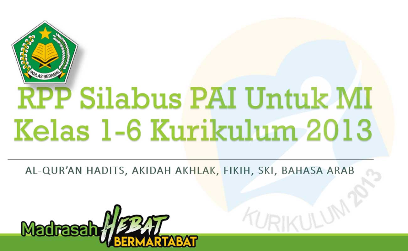 Kumpulan RPP Silabus PAI Bahasa Arab MI Kelas 16